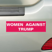 VROUWEN TEGEN TRUMP BUMPERSTICKER (Op auto)