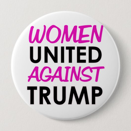 Vrouwen tegen Trump Ronde Button 4,0 Cm (Voorkant)