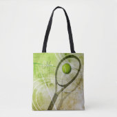 Vrouwen tennis monogrammed tote bag (Voorkant)