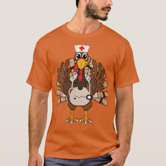 Vrouwen Thanksgiving Topjes vrouwen verpleegster T-shirt
