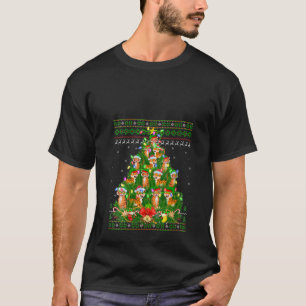Vrouwen Tijger Lover Xmas Lights Lelijke Tijger Ke T-shirt