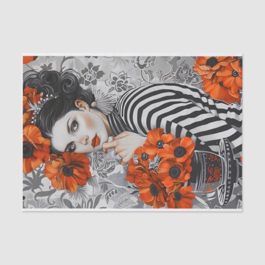 Vrouwen Tissue Papier voor Decoupage Crafting (Voorkant)