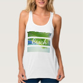 Vrouwen Tropical Beach Flowy Tanktop (Voorkant)