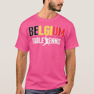 Vrouwen Trots België Tafeltennis Liefhebbers Jerse T-shirt