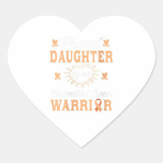 Vrouwen trots Dochter endometrium baarmoederhalska Hart Sticker
