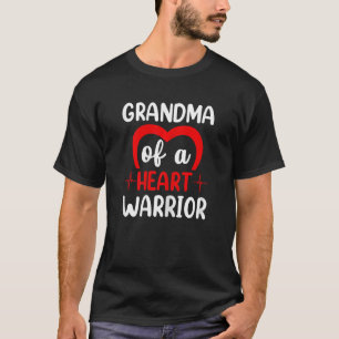 Vrouwen trots oma van een hart krijger chd awaren t-shirt