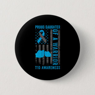 Vrouwen trotse dochter van een T1D Warrior Type 1  Ronde Button 5,7 Cm