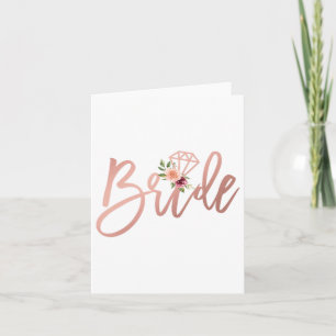 Vrouwen Trouwdouche voor toekomstige Mrs. Bride te Kaart