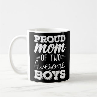 Vrouwen Twee Mama Van 2 Jongens Moederdag 65 Koffiemok