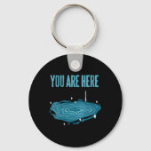 Vrouwen U bent hier Kosmisch Perspectief Galaxy Ui Sleutelhanger (Voorkant)