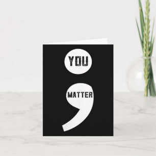 Vrouwen U Semicolon Zelfmoordpreventie Bewustzijn Kaart