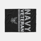 Vrouwen US Navy - Veteran Honor Courage Commitment Fleece Deken (Voorkant (Horizontaal))