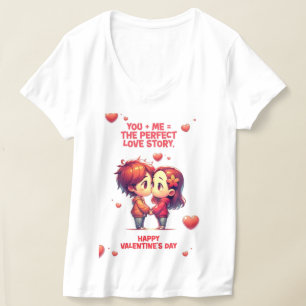 Vrouwen V-hals grafische T - shirts, bedrukt T-shi T-shirt
