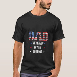 Vrouwen vader veteraan mythe legende Amerikaanse v T-shirt