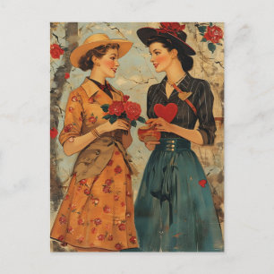 Vrouwen Valentijnsdag Briefkaart