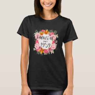 Vrouwen van 63 jaar oud Fabulous sinds 1959 Happy T-shirt