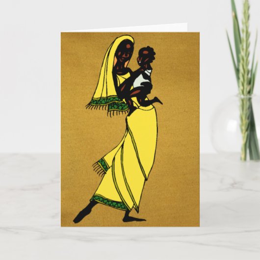 Vrouwen van Afrika wenskaart Kaart (Voorkant)