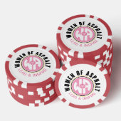 Vrouwen van Asfalt Poker Chip (Opstapeling)