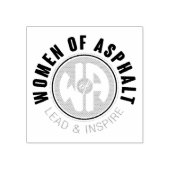 Vrouwen van Asfalt Stamp Rubberstempel (Afrduk)