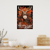 Vrouwen van de bossen: Opbeurende Energie Poster (Keuken)