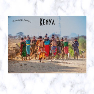 Vrouwen van de Samburu-stam in Kenia Briefkaart