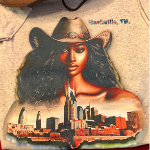 Vrouwen van kleur en Nashville muziek Tri-Blend Shirt