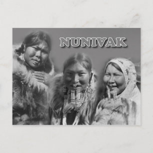 Vrouwen van Nunivak Island, Alaska Briefkaart