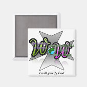 Vrouwen van Worth Creed Magnet Magneet (Voorkant / Achterkant)