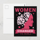 Vrouwen veranderden de wereldfeministe briefkaart (Voorkant / Achterkant)