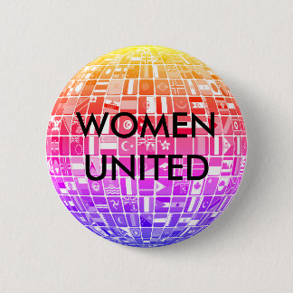 VROUWEN VERENIGD design 5 Ronde Button 5,7 Cm