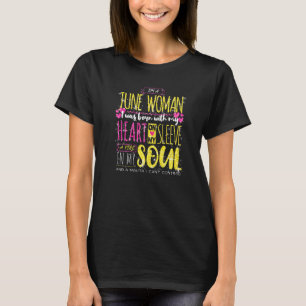 Vrouwen Verjaardag Juni Geboorte Maand Gemini Dag  T-shirt