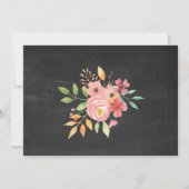 Vrouwen Verjaardag Party Foto Bloemen Rustiek Uitn Kaart (Achterkant)