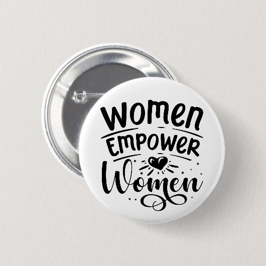 Vrouwen versterken vrouwelijke Button (Voorkant /achterkant)