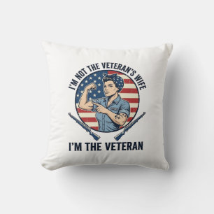 Vrouwen Veteranen Patriottische Vintage Gravure Sh Kussen