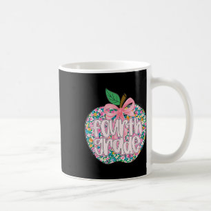Vrouwen Vierde Klas Leraar Team Apple Bloemig Rug Koffiemok