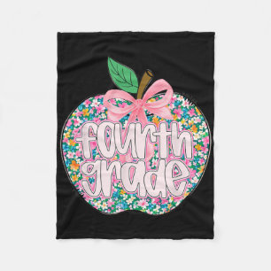Vrouwen Vierde Klas Lerarenteam Apple Bloemstuk Ru Fleece Deken