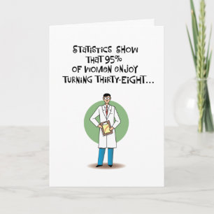 Vrouwen vinden het leuk om 38 jaar te worden kaart