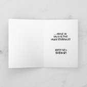 Vrouwen vinden het leuk om 45 jaar te worden kaart (Binnen)
