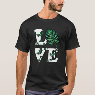 Vrouwen Vining Monstera Liefde Plant Plant T-shirt
