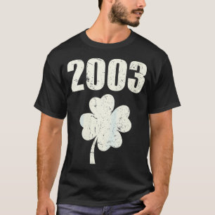 Vrouwen Vintage 2003 21ste Verjaardag Saint Patric T-shirt