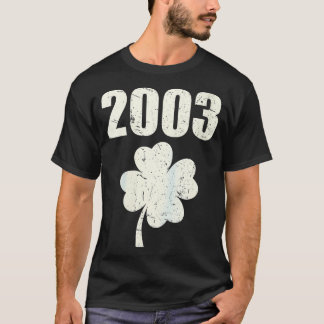 Vrouwen Vintage 2003 21ste Verjaardag Saint Patric T-shirt