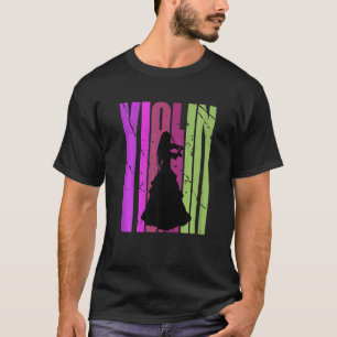 Vrouwen Viool Verjaardag Squad Stuff Retro Dag Mus T-shirt