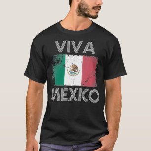 Vrouwen VIVA MEXICO vlag Meican Latijn T-shirt