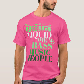 Vrouwen Vloeibare trommel en bas dubstep T-shirt