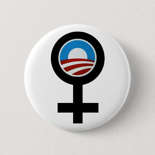 VROUWEN VOOR BARACK OBAMA CAMPAIGN BUTTON (Voorkant)