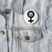 VROUWEN VOOR BARACK OBAMA CAMPAIGN BUTTON (In situ)
