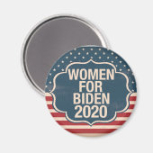 Vrouwen voor Biden 2020 Magneet (Voorkant / Achterkant)