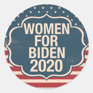 Vrouwen voor Biden 2020 Ronde Sticker