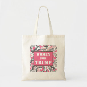 Vrouwen voor het roze TRUMP Camo Pattern Tote Bag