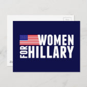 Vrouwen voor Hillary Briefkaart (Voorkant / Achterkant)